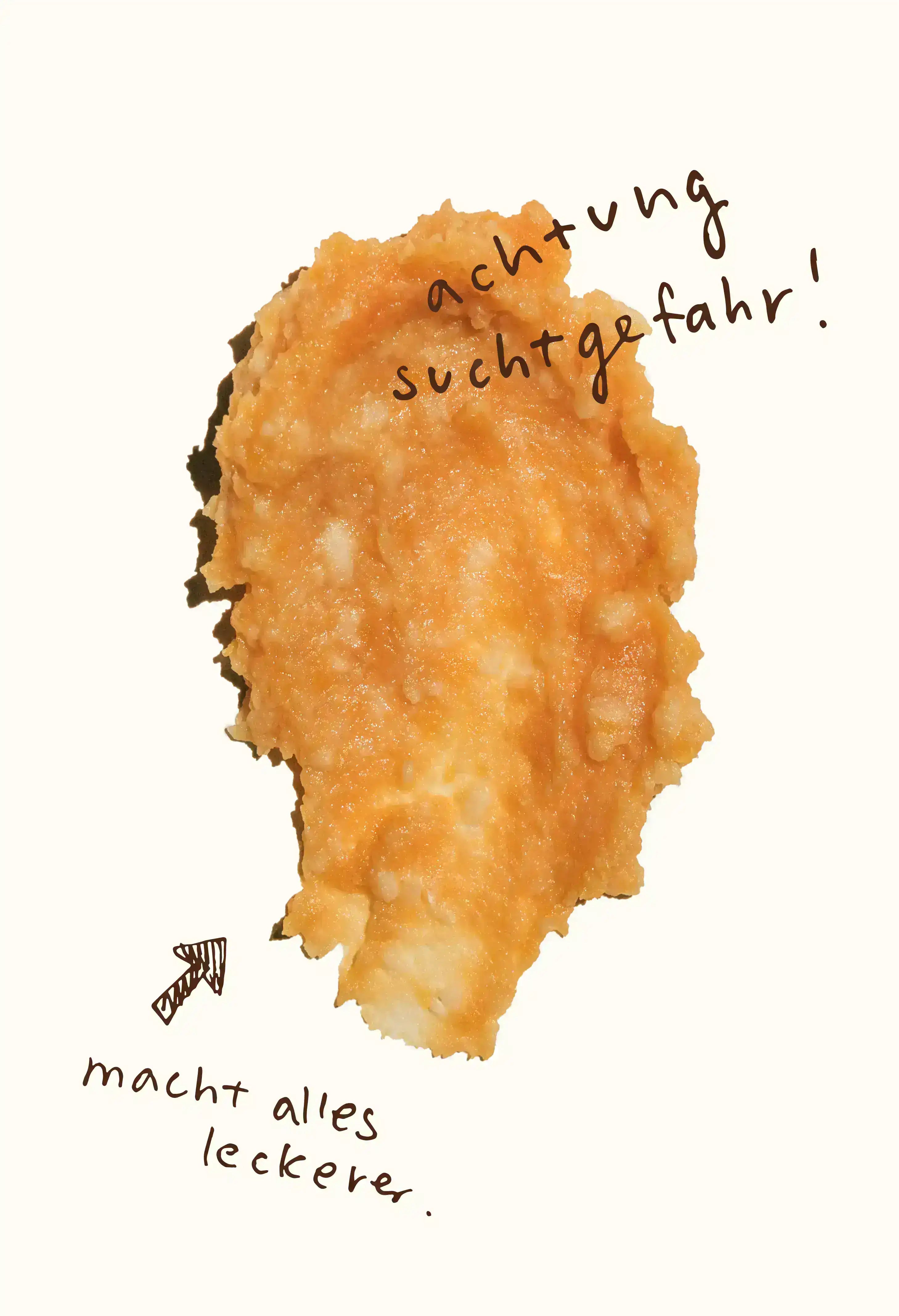 Fermentierte Kichererbsen-Misopaste von Miso Miso als cremiger Klecks – intensiver Umami-Geschmack. Hergestellt in Deutschland.